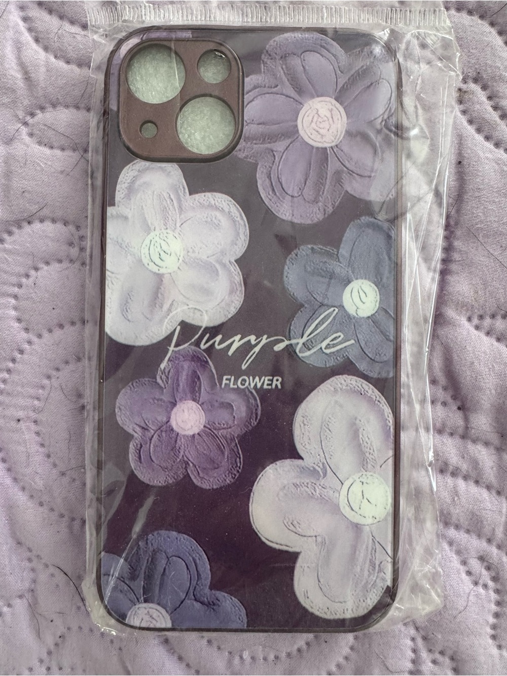 Purple Flower Phone Case - Purple Floral Design iPhone 13